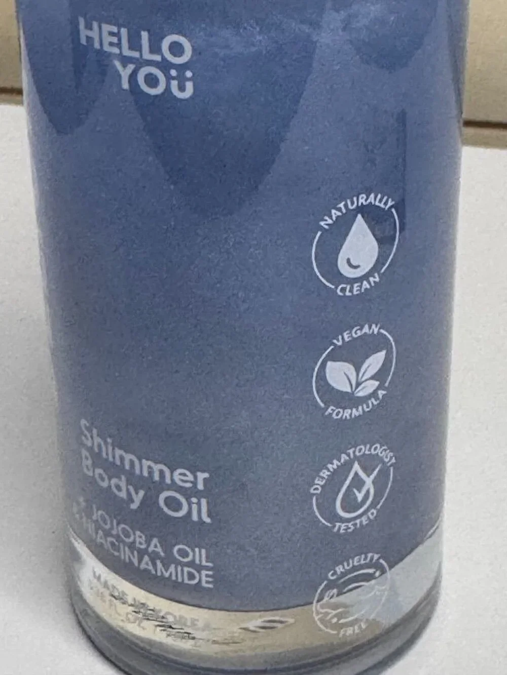 Mallow Delight Shimmer Body Oil With Jojoba Oil & Niacinamide Clean Vegan Formul